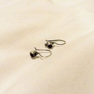 Small drop silver earrings